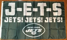NY New York JETS 3X5 Flag  Banner 3 x 5 Feet  Football Fan Gift Decor