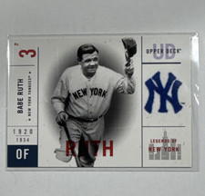 Upper Deck Legends of New York Babe Ruth #94 New York Yankees Baseball Card