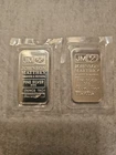 2 Johnson Matthey Assayers & Refiners 1 Troy oz .999 Fine Silver Bars