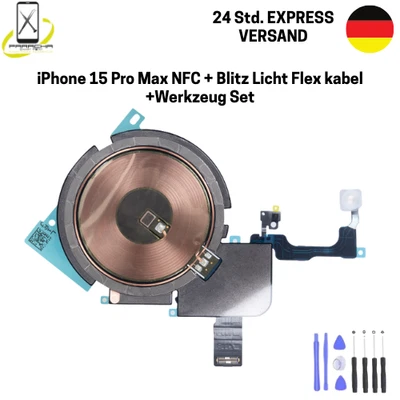 Original Apple iPhone 15 Pro Max NFC Modul + Blitz Licht Flex Kabel