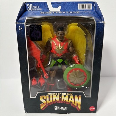 Sun-Man Masters of the Universe 7 Inch Figure New Box Wear