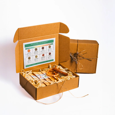 Loose Leaf Herbal Tea Sampler Gift Box 8 Blends TeaDreamTea
