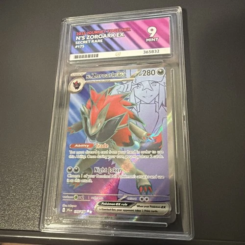Pokémon TCG N's Zoroark EX Journey Together 175/159 ACE 9 MINT