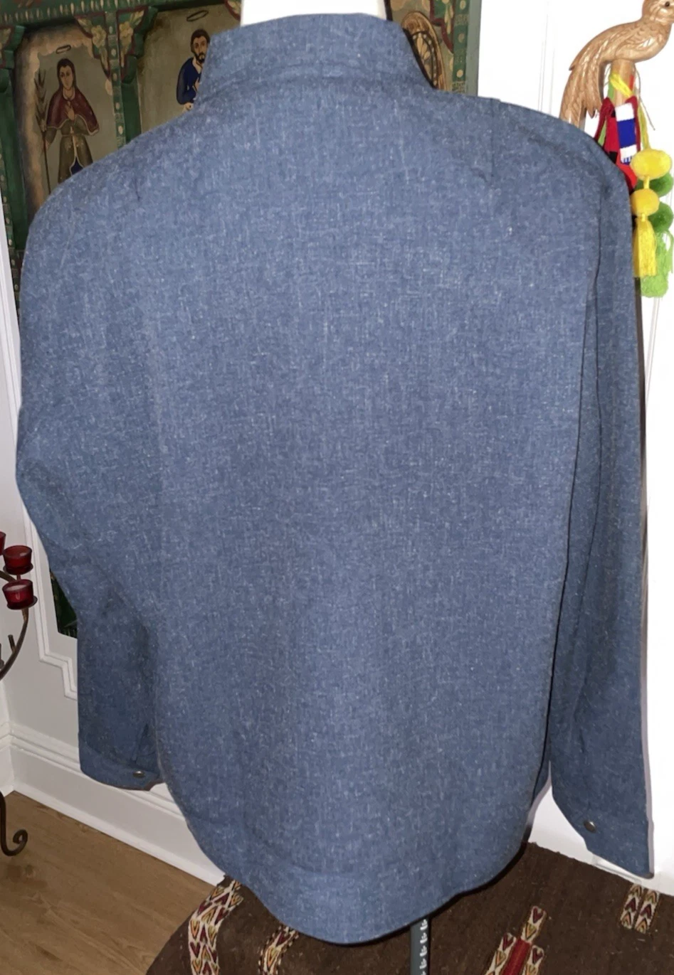 NEW Rag & Bone Phillips Navy Speckled Zip Up Jacket Sz 2XL NWT $598 - product detail image 8