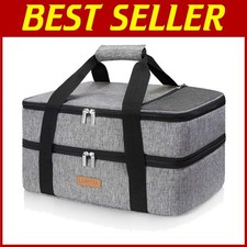 Double Decker Casserole Carrier for Hot or Cold Food