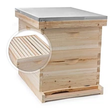 Beehive 20 Frame Complete Box Kit (10 Medium-10 Deep) Langstroth Beekeeping