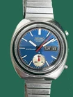 Vintage Seiko 6139 6032  Automatic Chronograph Watch Blue Dial Circa July 1972