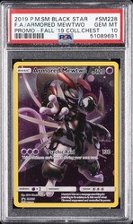 Armored Mewtwo SM228 Black Star Promo Holo