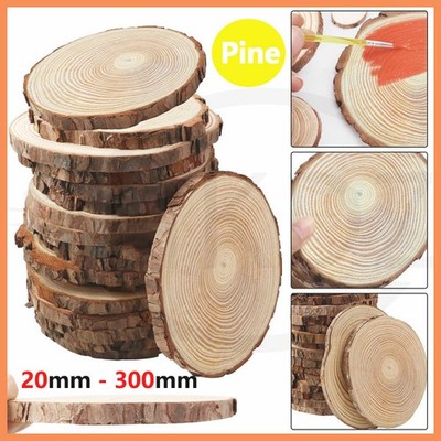 Holz Kreis Scheiben Holz Ø 20 mm -300 mm Scheitholz Scheiben Deko Rohling Rustikal Basteln