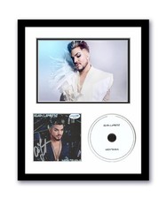 Adam Lambert Autographed Signed 11x14 Custom Framed CD Photo High Drama ACOA