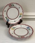 Villeroy & Boch 4 Pc Set Jardin D'Alsace Fleur 8" Salad Plates