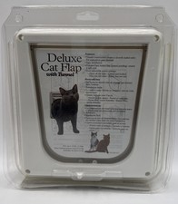 Deluxe 4 Way Locking Cat Flap Door Tunnel Small Up To 12 lbs Pets