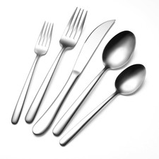 Silverware Set Service For 12 60-piece Heavy Duty Stainless Steel Flatware Ut...