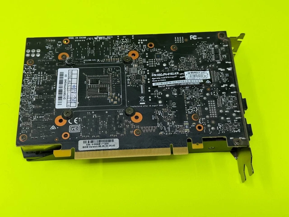 (PARTS/REPAIR)EVGA 03G-P4-6160-KR GeForce GTX 1060 3GB GDDR5 Graphics Card 71200 - Image 2 of 3