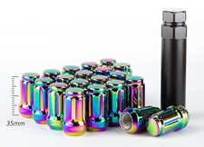 20pc 12x1.25 Aodhan Spl35 Lug Nuts Neo Chrome Fit Xxr Esr Esm Str Rota Varrstoen