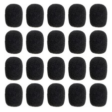 20 Pcs Microphone Sleeve Cover Sponge Accessories Covers for Headsets