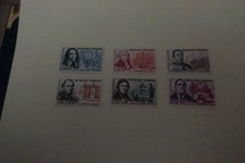SERIE TIMBRES  1961 LES CELEBRITES FRANCAISES NEUFS SANS CHARNIERE