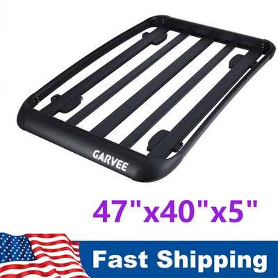 47''x40''x5'' Universal SUV Roof Rack Cargo Car Luggage Carrier Basket Holder 200lb