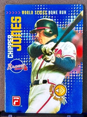 2000 Telestar Talking Star Cards Atlanta Braves Chipper Jones #10 WS Home Run