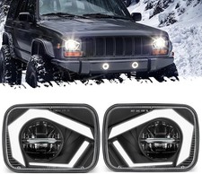 Partsam 2025 H6054 LED Headlights 7x6 5x7 Headlamp Hi/Low Sealed Beam Lights DO