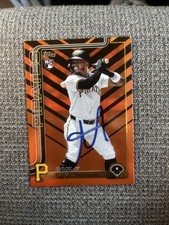 2025 Topps Update Series Ronny Simon Holiday Orange & Black Foil SIGNED IP Auto