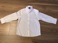 Boys Age 5 Years NEXT Long Sleeved White Shirt - Occasion /Formal Wear - Cotton
