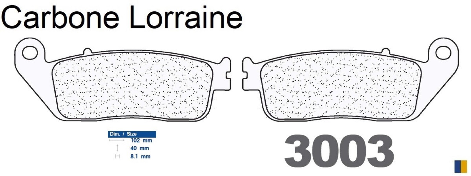 Plaquettes Carbone Lorraine de frein arrière à friction stable pour BMW C 650