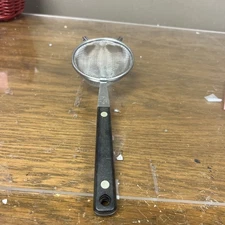 Vintage Flint Vanadium Stainless Mesh Sifter