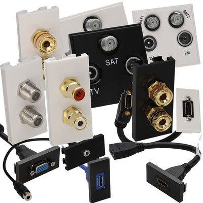 Aura Panel Mount Euro AV Module HDMI, Satellit, USB, SVGA Für Frontplatten
