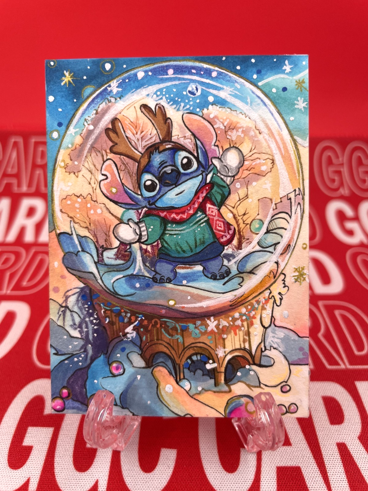 【Christmas Limited】GGC Studio Stitch Artist Hand Drawn Auto Sketch Card 1/1