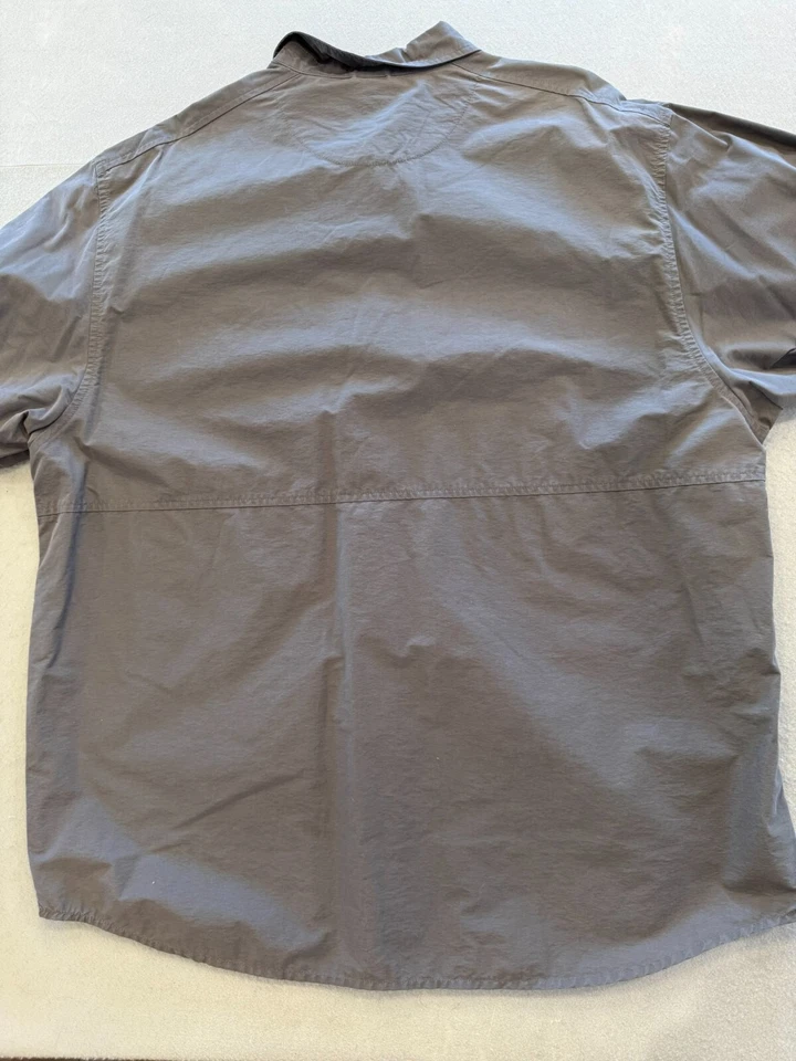 Camisa con botones Canyon River Blues para hombre XL gris exterior senderismo pesca cuello Foto 4 de 4