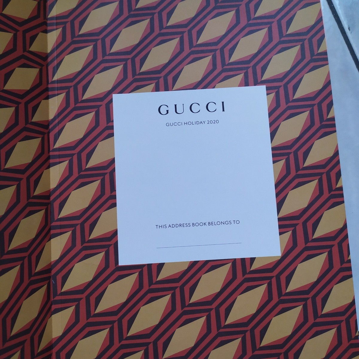 GUCCI Holiday 2020 ADDRESS BOOK Rubrica illustrata | eBay