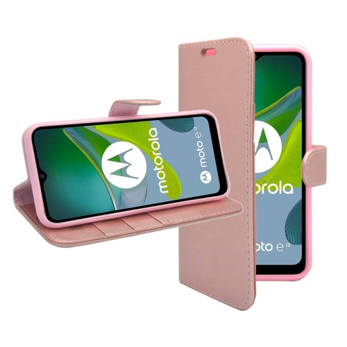 For Motorola E13 Phone Case Wallet Flip PU Leather Stand Card Slot Cover - Picture 8 of 48