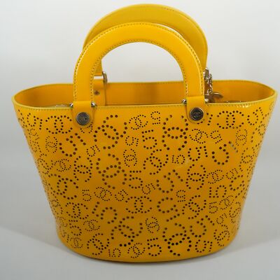 Chanel No 5 Statement Yellow Patent Leather Large Tote Bag - Free Shipping USA