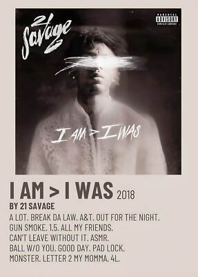 21 SAVAGE! SCHÖNES DREI KONVOLUT POSTER/DRUCK/KUNST!!