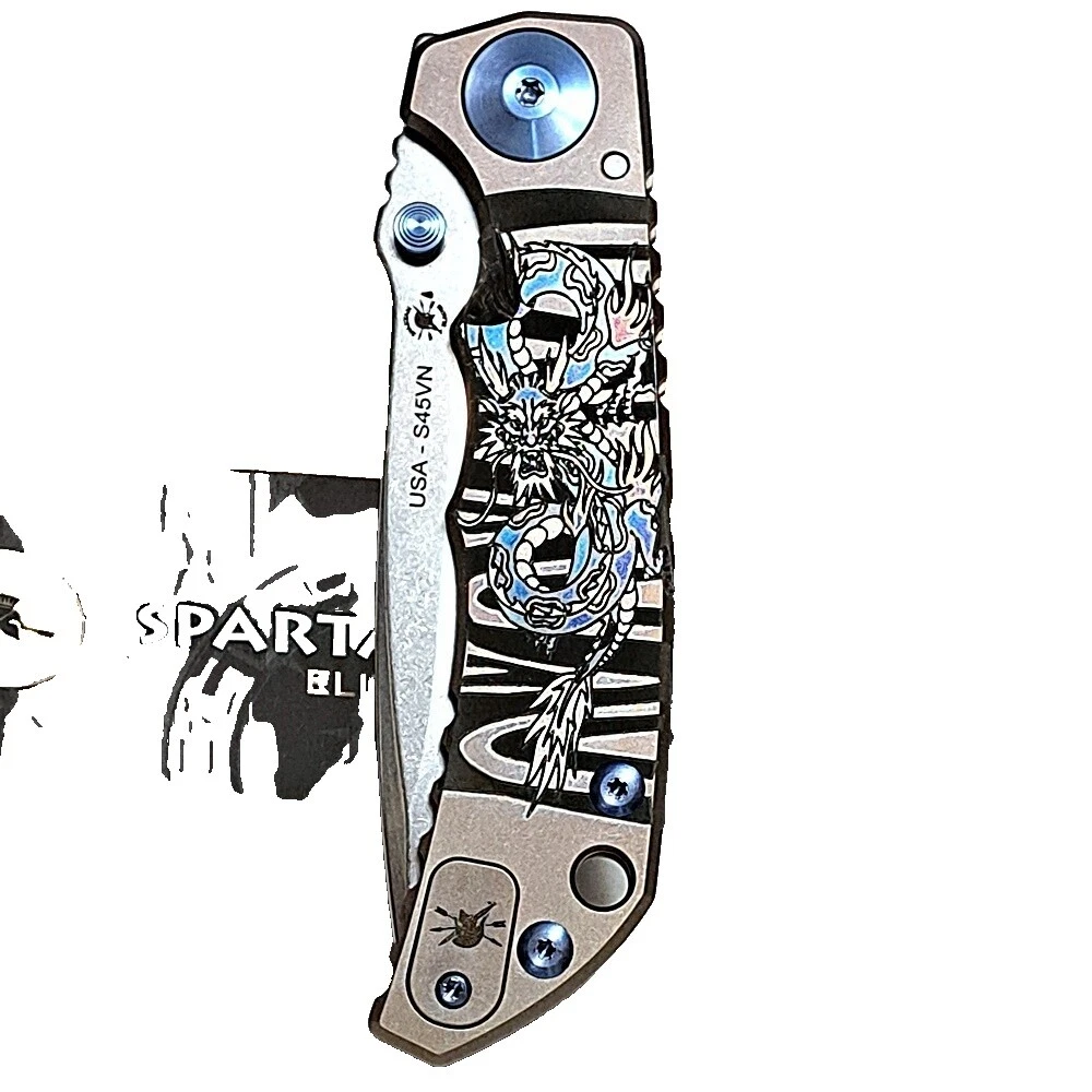 Navaja mango de Titanio Spartan cuchillos plegables de colección