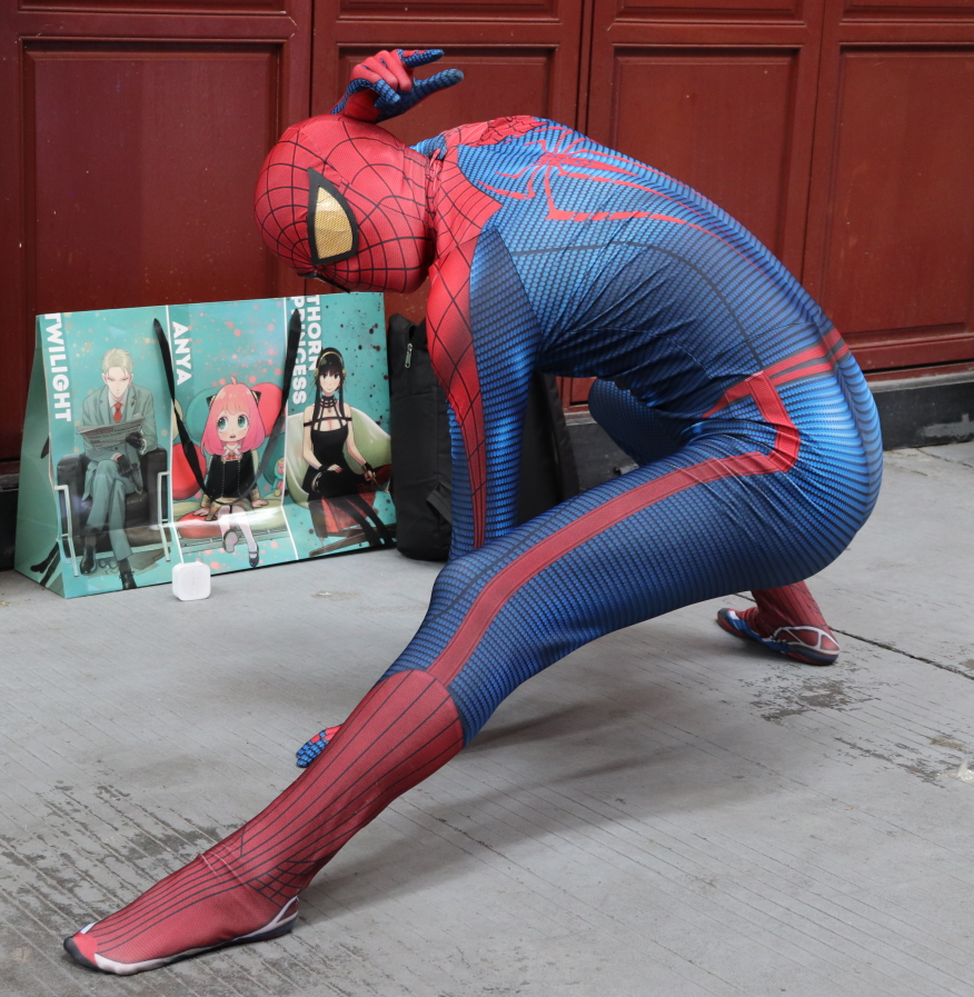 The Amazing Spiderman 2 Tights Jumpsuit Halloween Cosplay Costume Zentai Suits E - Foto 2