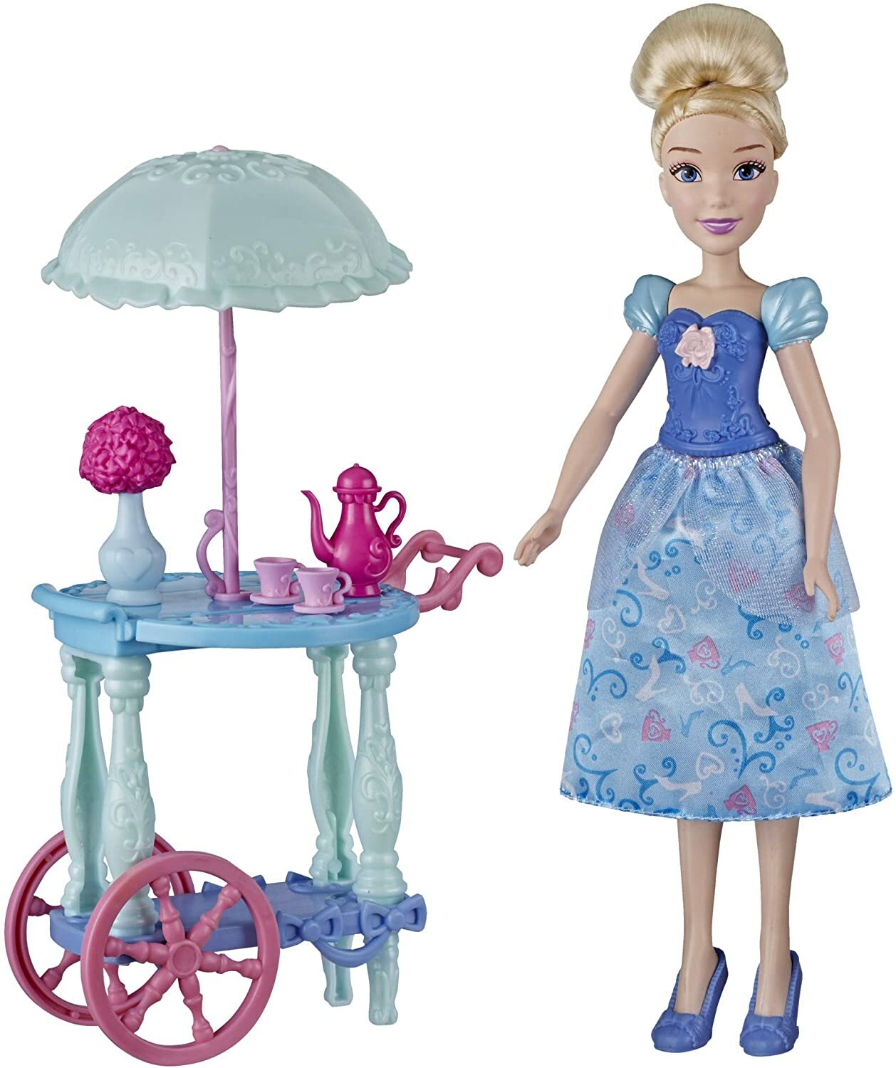 Poupée Princesse Cendrillon Disney Princesses E6618ES0 chariot à thé miniature