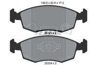 Textar 2532301 Bremsbelagsatz, Scheibenbremse FüR Chrysler, Fiat, Lancia