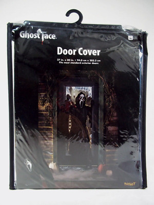 Scream Ghost Face Halloween Decoration Door Cover Horror Theme Fun World NEW!