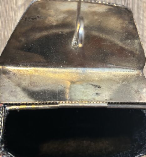 Indianertasche aus Metall mit Edelsteinbesatz Vintage in gutem Zustand - Bild 4 von 4