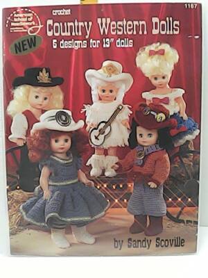 American School of Needlework Crochet Pattern Book - Country Western Dolls