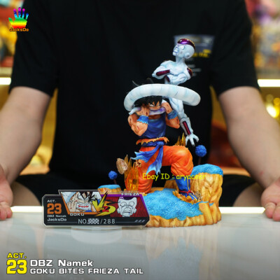 JacksDo DBZ Namek JK.ACT-23 Goku Bites Frieza Tail Limited Statue