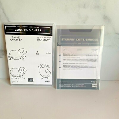 Stampin' Up! Counting Sheep Cling Stamp Set & Coordinating Sheep Dies CR2