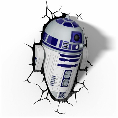 3D Light Fx Star Wars R2-D2 3D Deco Led Wall Light (816733020631)