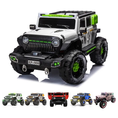 FP-TECH AUTO ELETTRICA PER BAMBINI MACCHINA SUV 2 POSTI 4WD 12V JEEP TELECOMANDO USB MP3
