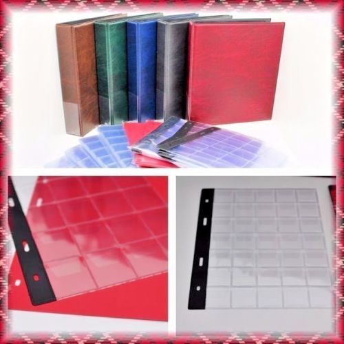 CLASSIC COIN ALBUM FOR 200 coins 10 PAGES AND 10 DIVIDER ideal for £