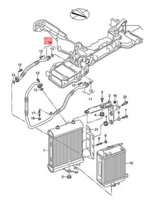 AUDI AUDI RS6RS6 PLUS AVANT QU. RS6 QUATTRO OIL HOSE 4G0117315 14-17 NO DUTY