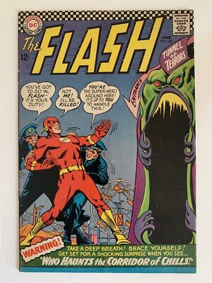 THE FLASH #162 6.5 FN+ 1966 ''WHO HAUNTS THE CORRIDOR OF CHILLS!'' DC COMICS