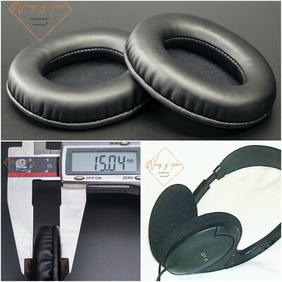 Oval Ellipse Egg Shape Soft Leather Ear Pads Foam Cushion For Koss GT5 Headphone